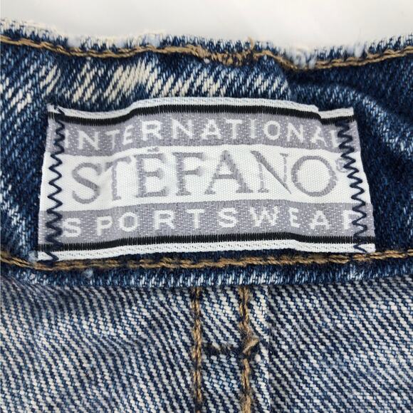 80s acid washed denim jean skirt 1980s vintage - Picture 5 of 7